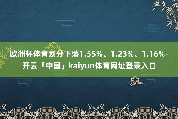 欧洲杯体育划分下落1.55%、1.23%、1.16%-开云「中国」kaiyun体育网址登录入口