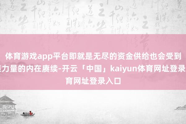 体育游戏app平台即就是无尽的资金供给也会受到市集力量的内在赓续-开云「中国」kaiyun体育网址登录入口